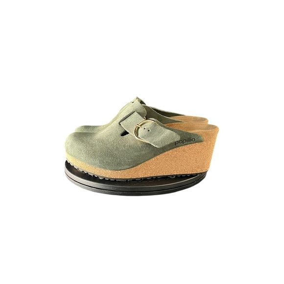 Papillio by Birkenstock Namica Sage Suede Wedge EU 37 US 6 Women’s - Picture 2 of 6